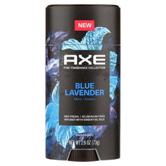 AXE Fine Fragrance Collection Blue Lavender Deodorant Stick, Mint + Amber, 2.6 oz