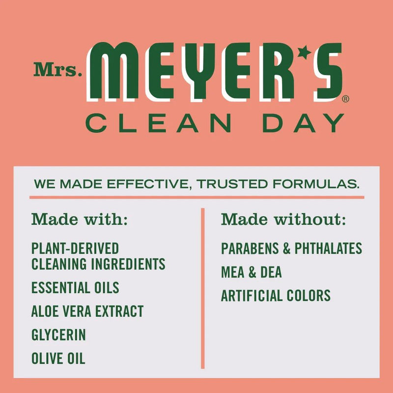 Mrs. Meyers Clean Day Liquid Hand Soap, Geranium, 12.5 oz