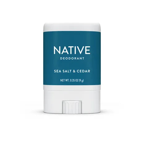 Native Deodorant, Sea Salt & Cedar, Travel Size, 0.35oz, 6-Pack