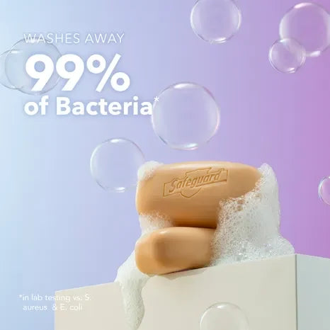 Safeguard Bar Soap, Beige – Washes Away Bacteria, 4oz, 14 Bars