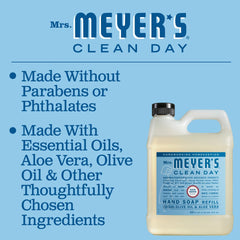 Mrs. Meyers Clean Day Liquid Hand Soap Refill, Rainwater, 33oz