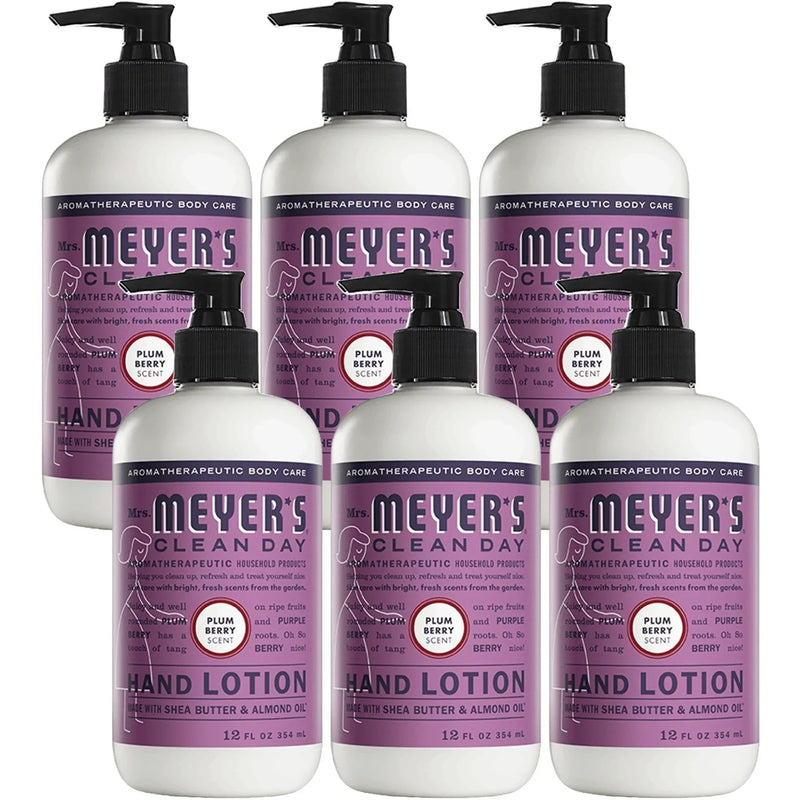 Mrs. Meyer's Clean Day Hand Lotion, Plum Berry Scent, 12 Oz. - First Choice Buying