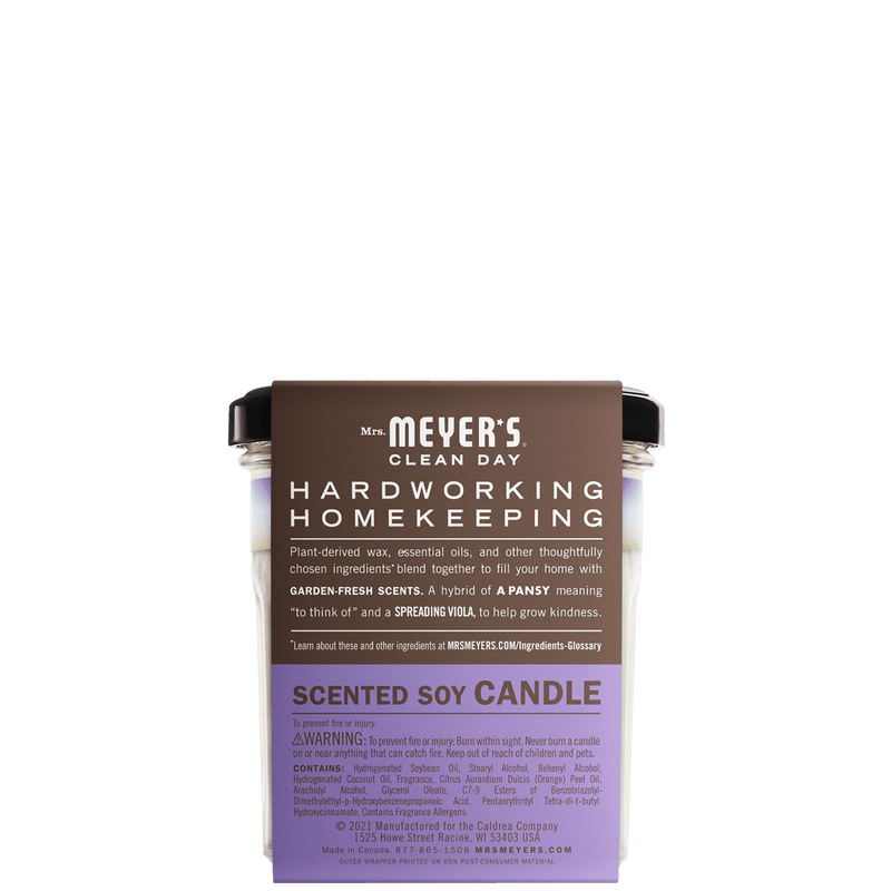 Mrs. Meyer's Clean Day Soy Candle, Compassion Flower, Large