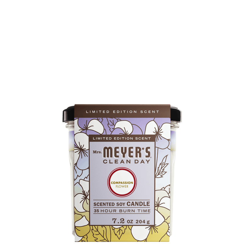 Mrs. Meyer's Clean Day Soy Candle, Compassion Flower, Large