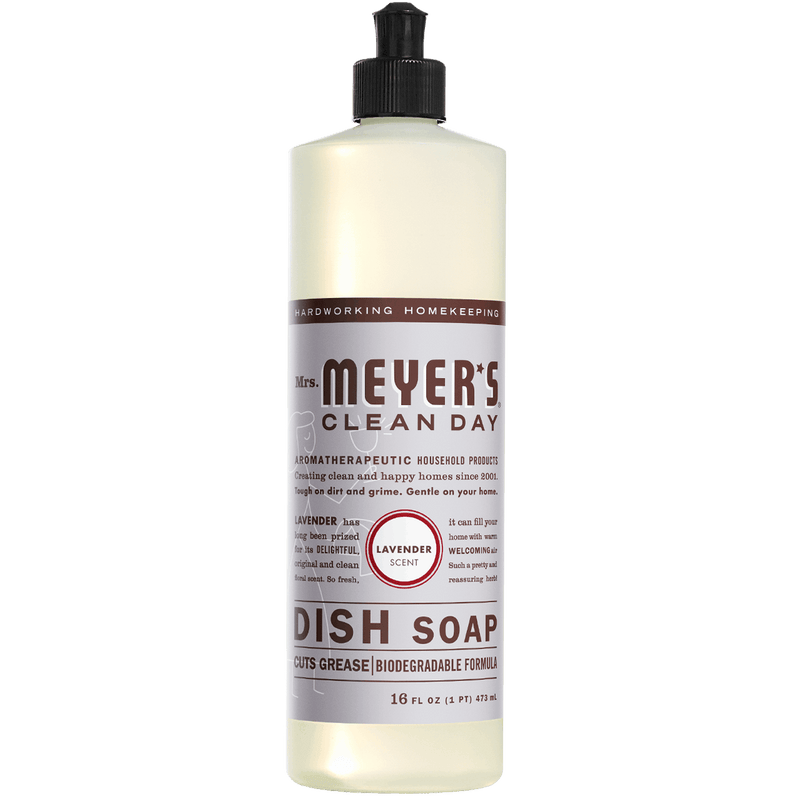 Mrs. Meyer's Clean Day Liquid Dish Soap, Lavender, 16 Oz
