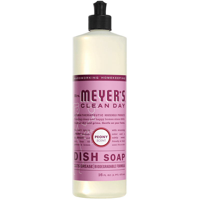 Mrs. Meyer's Clean Day Liquid Dish Soap, Peony, 16 Oz