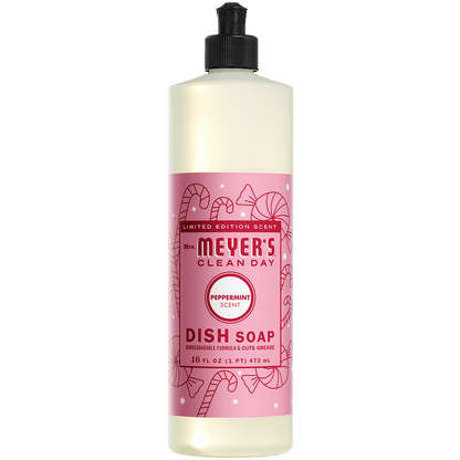 Mrs. Meyer's Clean Day Liquid Dish Soap, Peppermint, 16 oz