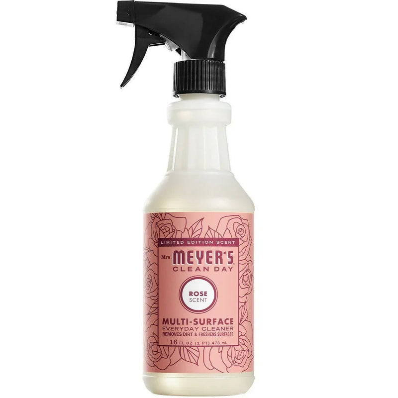 Mrs. Meyer's Limited Edition Multi-Surface Everyday Cleaner Spray, Rose, 16 Fl oz