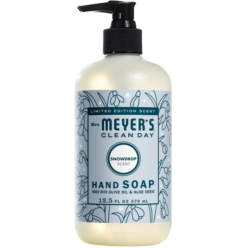 Mrs. Meyers Clean Day Liquid Hand Soap, Snowdrop, 12.5oz