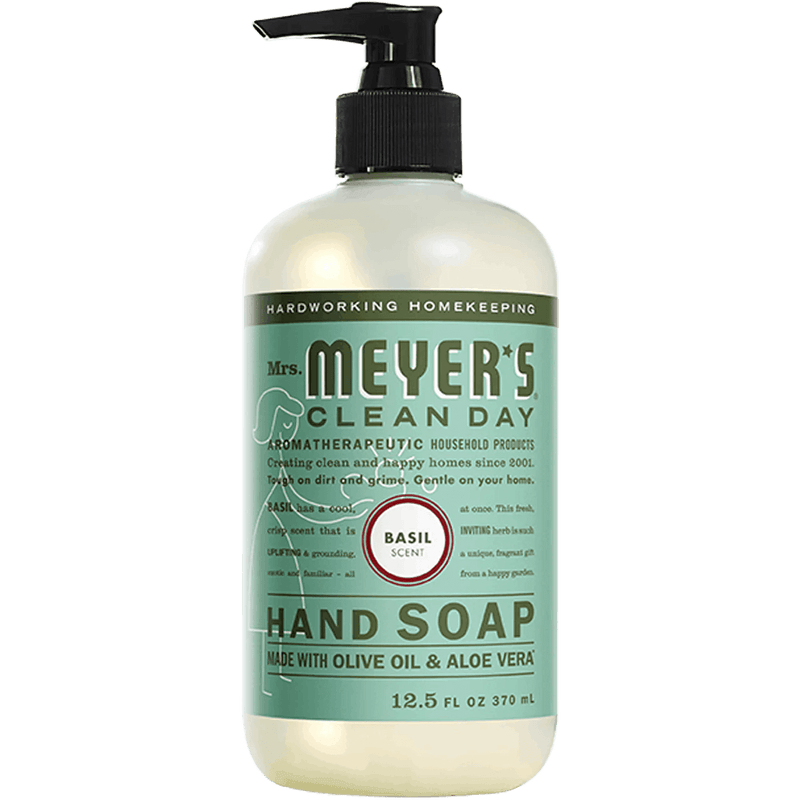 Mrs. Meyers Clean Day Liquid Hand Soap, Basil, 12.5 oz