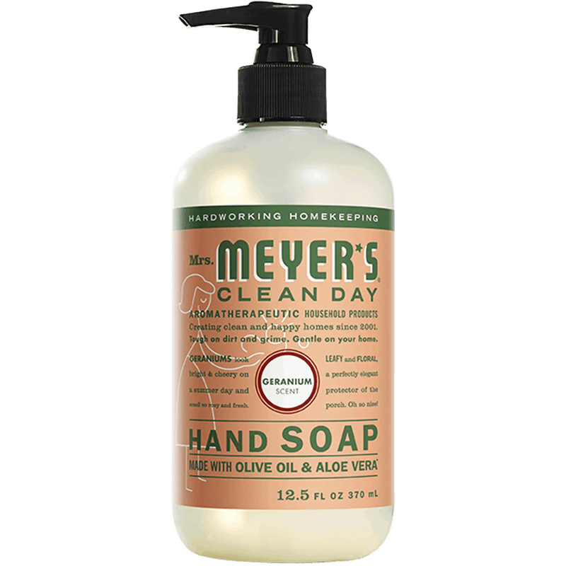Mrs. Meyers Clean Day Liquid Hand Soap, Geranium, 12.5 oz