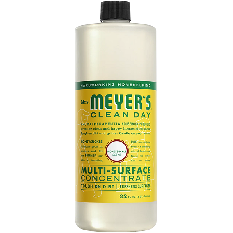 Mrs. Meyers Clean Day Multi-Surface Concentrate Cleaner, Honeysuckle, 32 Fl Oz