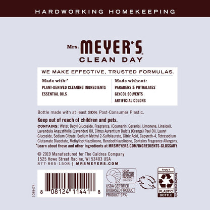 Mrs. Meyer's Multi-Surface Everyday Cleaner Spray, Lavender, 16 Fl oz -