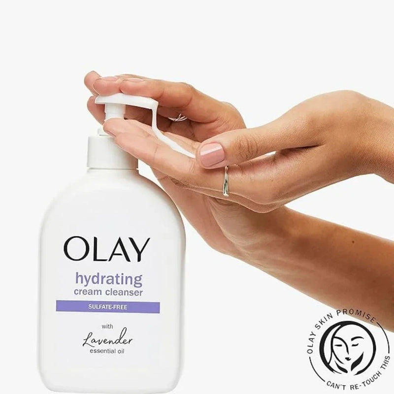 Olay Hydrating Cream Sulfate-Free Face Wash with Lavender Essential Oil, 16 oz. - First Choice Buying