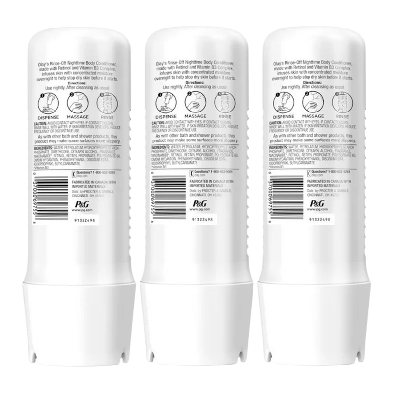 Olay Nighttime Rinse-off Body Conditioner with Vitamin B3 & Retinol, 8 fl oz - First Choice Buying