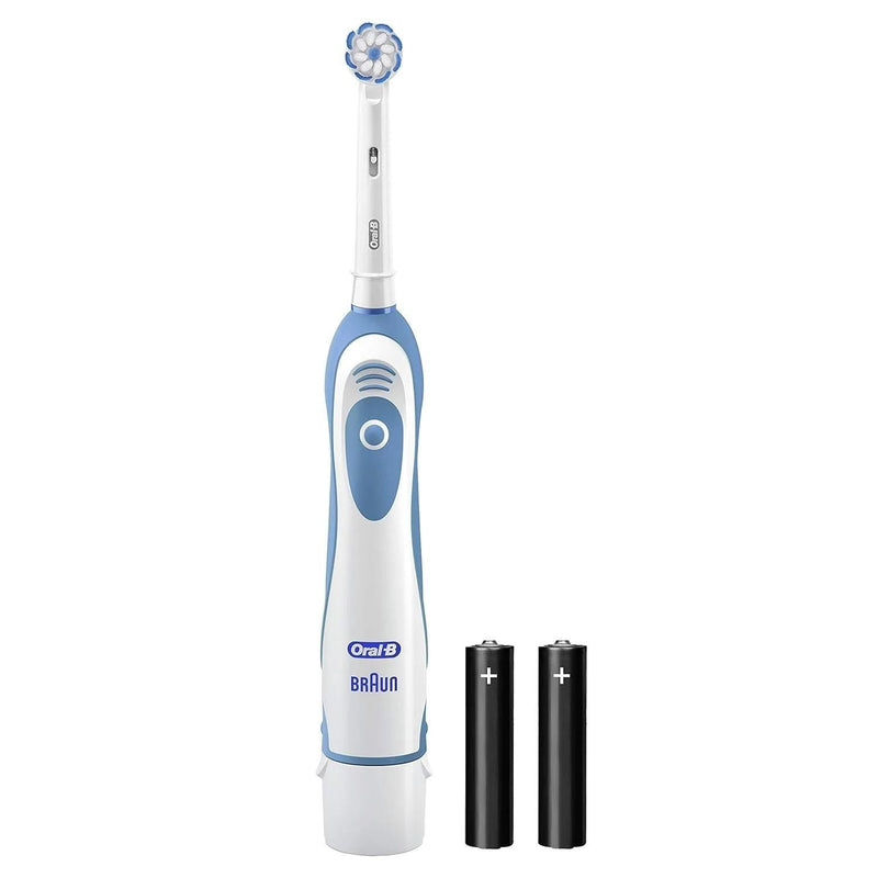 Oral-B Gum Care Battery Power Electric Toothbrush, Blue/White - First Choice Buying