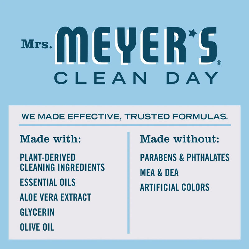 Mrs. Meyers Clean Day Liquid Hand Soap Refill, Rainwater, 33oz
