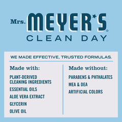 Mrs. Meyers Clean Day Liquid Hand Soap Refill, Rainwater, 33oz