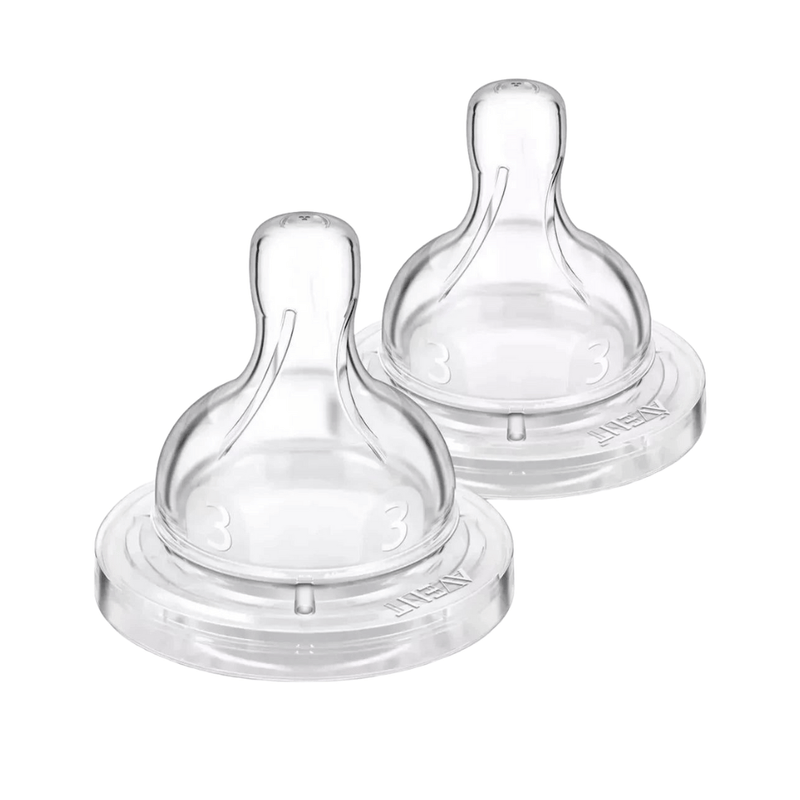 Philips AVENT Anti-Colic Baby Bottle Nipple, Flow 3, 3M+, 2-Pack - First Choice Buying