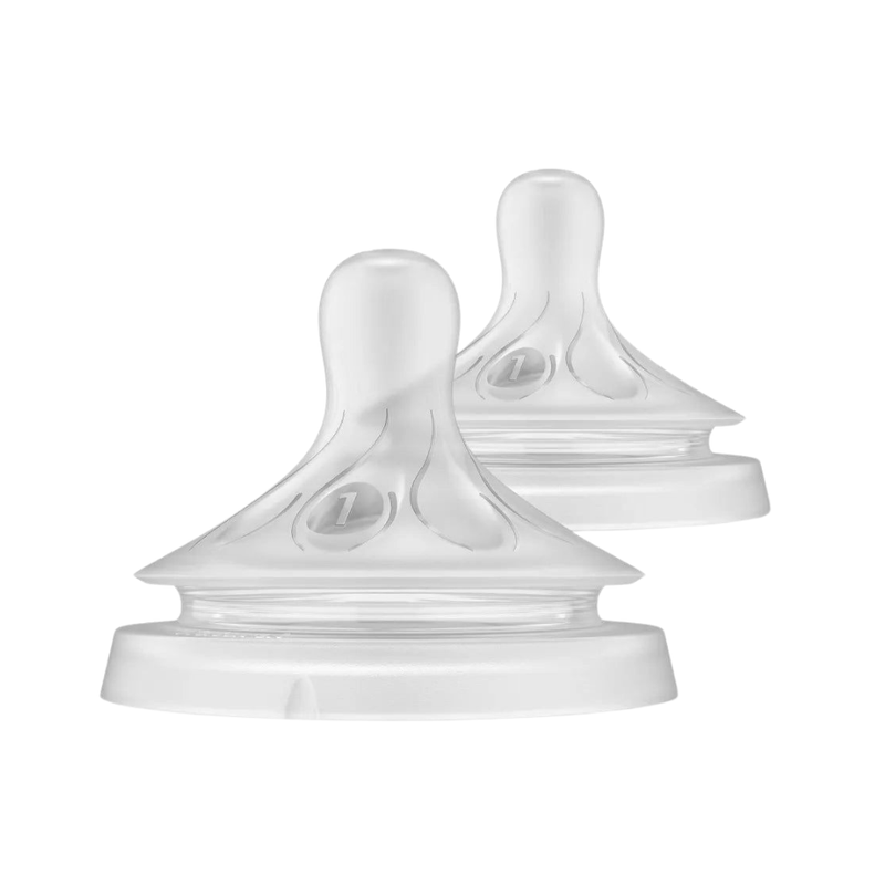 Philips AVENT Natural Response Baby Bottle Nipple, Flow 1, 0M, 2-Pack - First Choice Buying