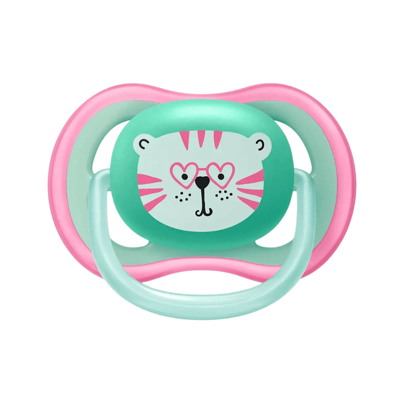 Philips AVENT Ultra Air Pacifier, 18+ Months, Green Bear/ Pink Rabbit, 2-Pack - First Choice Buying