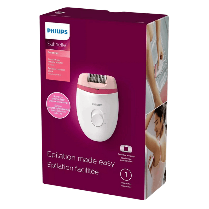 Philips Satinelle Essential Compact Hair Removal Epilator - First Choice Buying