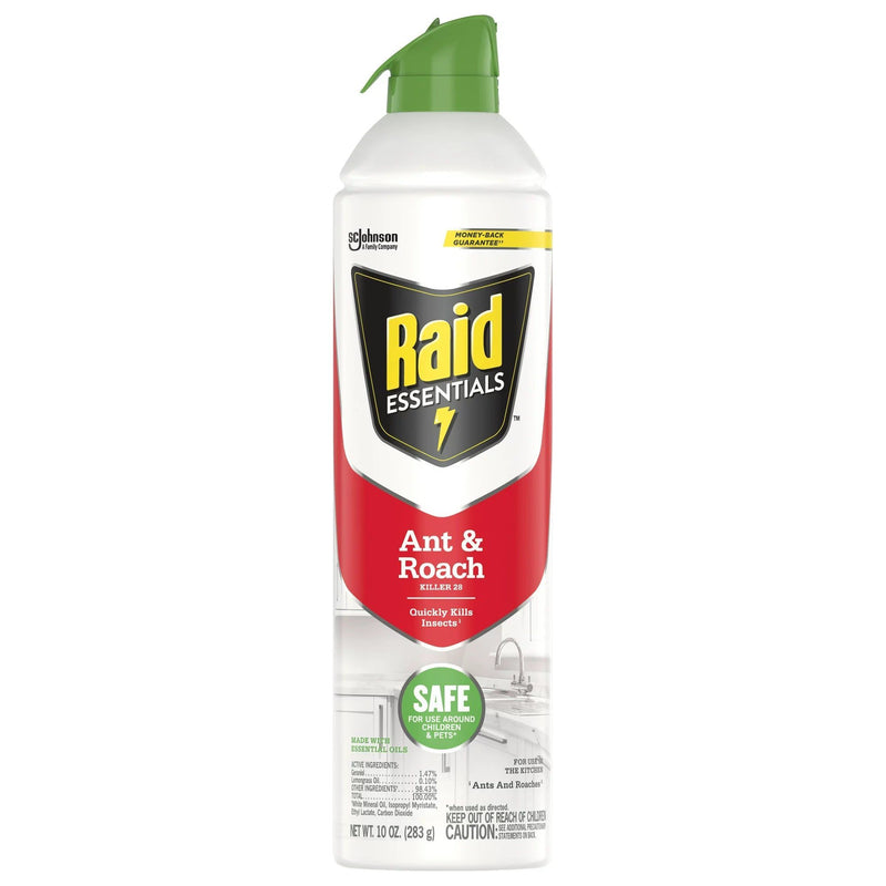 Raid Essentials Ant & Roach Killer 28 Aerosol Spray, 10 Oz - First Choice Buying