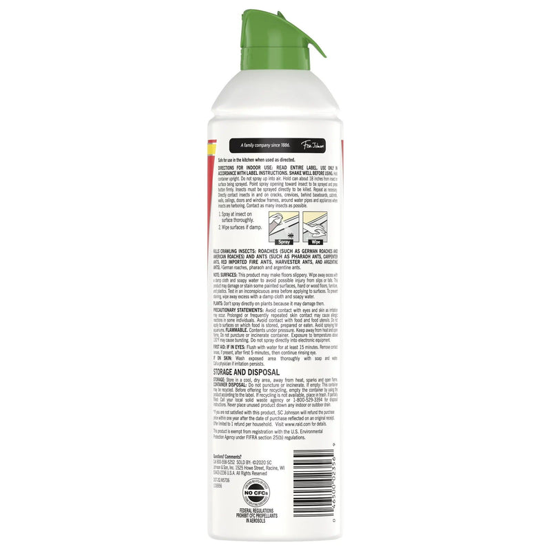 Raid Essentials Ant & Roach Killer 28 Aerosol Spray, 10 Oz - First Choice Buying