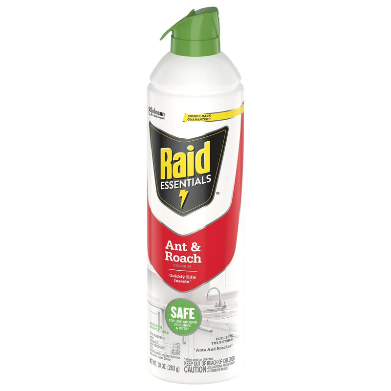 Raid Essentials Ant & Roach Killer 28 Aerosol Spray, 10 Oz - First Choice Buying