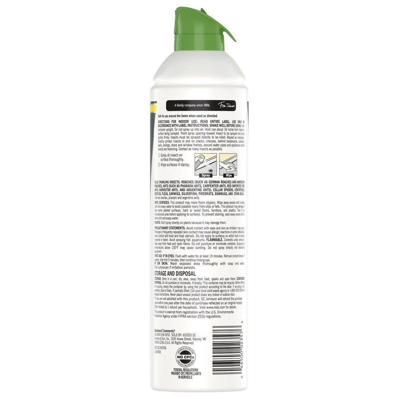 Raid Essentials Ant, Spider & Roach Killer 27 Aerosol Spray, 10 Oz - First Choice Buying