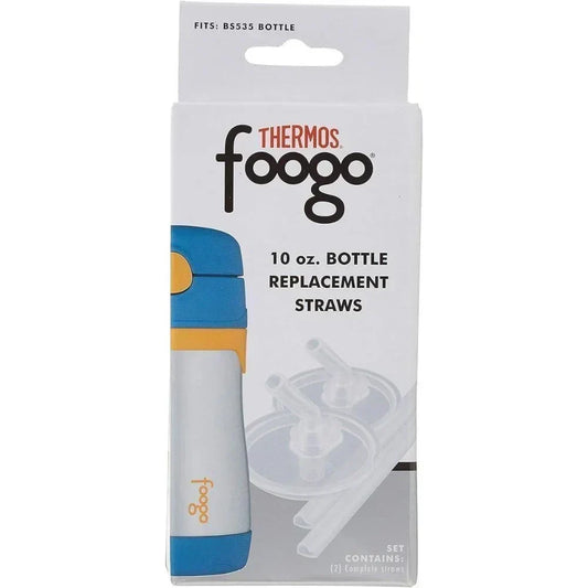 Replacement Straw for THERMOS Foogo 10-Ounce Bottles, Set of Two Straws -
