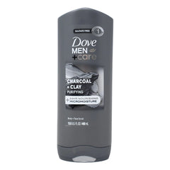 Dove Men+Care Charcoal + Clay Purifying Body & Face Wash, 13.5oz