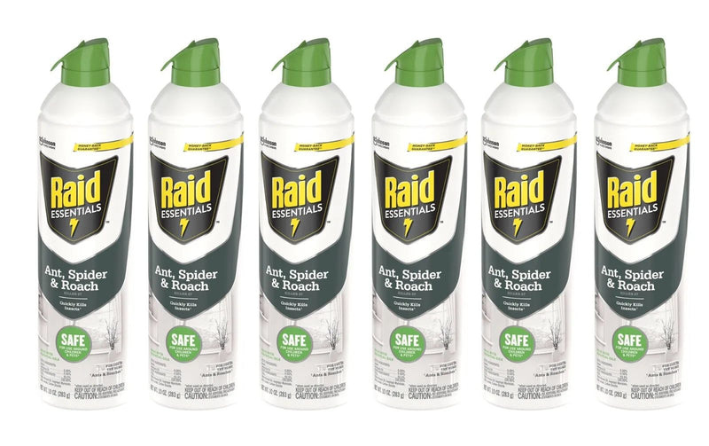 Raid Essentials Ant, Spider & Roach Killer 27 Aerosol Spray, 10 Oz