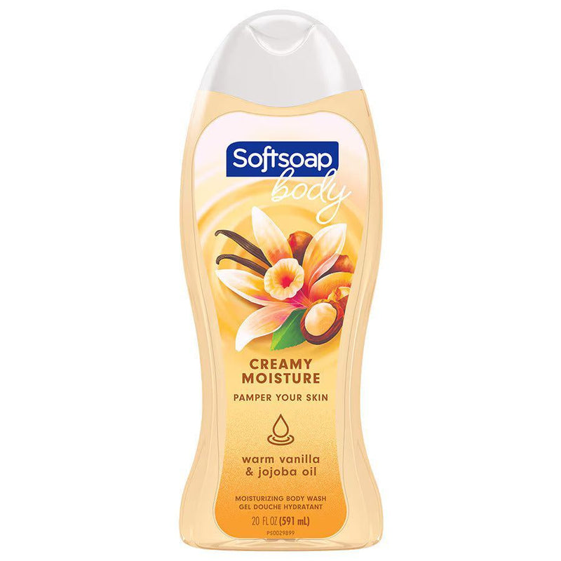 Softsoap Moisturizing Body Wash, Warm Vanilla & Jojoba Oil, 20 fl oz - First Choice Buying