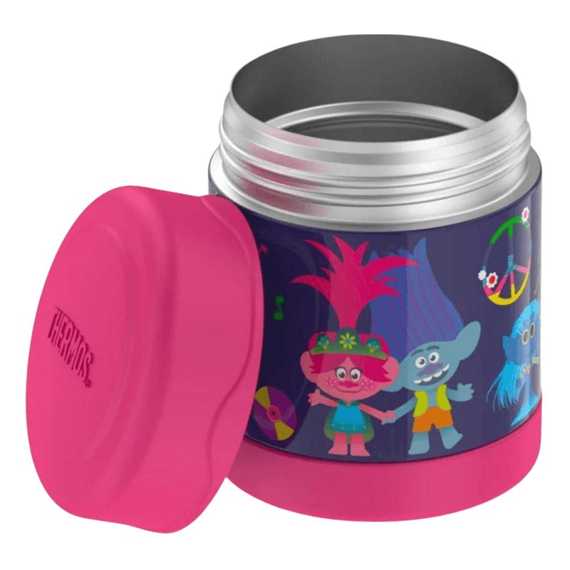 THERMOS FUNTAINER 10 Ounce Stainless Steel Vacuum Insulated Kids Food Jar - Trolls - First Choice Buying