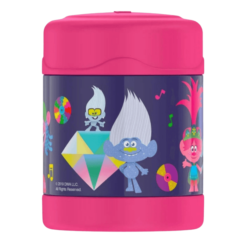 THERMOS FUNTAINER 10 Ounce Stainless Steel Vacuum Insulated Kids Food Jar - Trolls - First Choice Buying