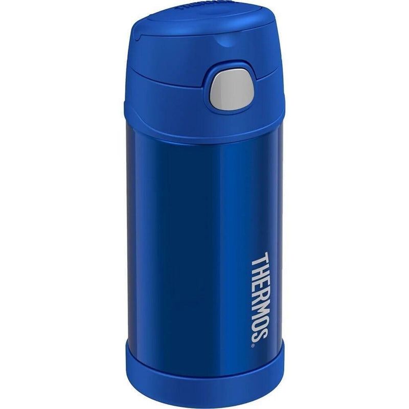 THERMOS FUNTAINER Stainless Steel Vacuum Insulated Kids Bottle with Straw, 12 Oz, Blue - First Choice Buying