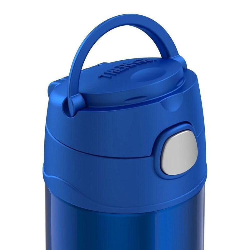 THERMOS FUNTAINER Stainless Steel Vacuum Insulated Kids Bottle with Straw, 12 Oz, Blue - First Choice Buying