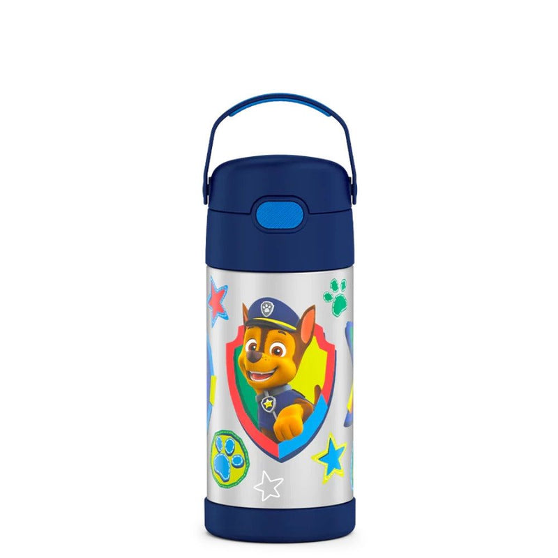 Thermos FUNtainer Stainless Steel Vacuum Insulated Kids Straw Bottle, 12 Oz - Paw Patrol - First Choice Buying