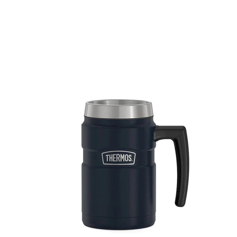 Thermos Stainless King 16 Ounce Coffee Desk Mug,Midnight Blue - First Choice Buying