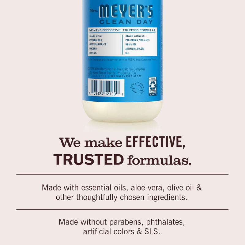 Mrs. Meyers Clean Day Liquid Hand Soap, Blueberry, 12.5oz