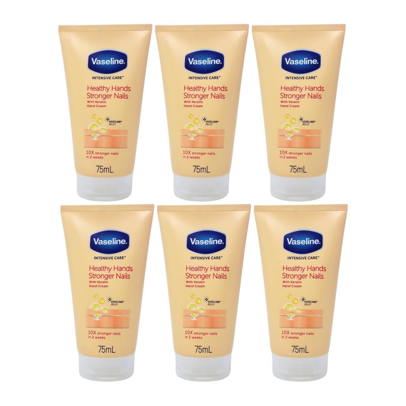 Vaseline Healthy Hands Stronger Nails Hand Cream with Keratin, 2.5 oz - First Choice Buying