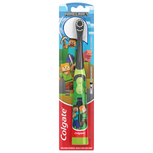 Colgate Kids Battery Powered Toothbrush, 5-Pack – Batman, Bluey, Bingo, Minecraft & Unicorn -