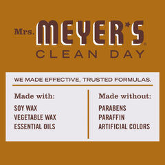 Mrs. Meyer's Clean Day Soy Candle, Acorn Spice, 7.2 oz